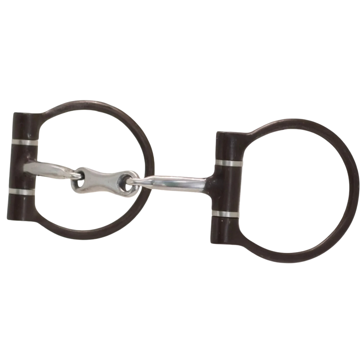 Lone Star Ropes Tyler Magnus dog bone dee bit with sweet iron mouthpiece, copper inlays, and antique finish rings.