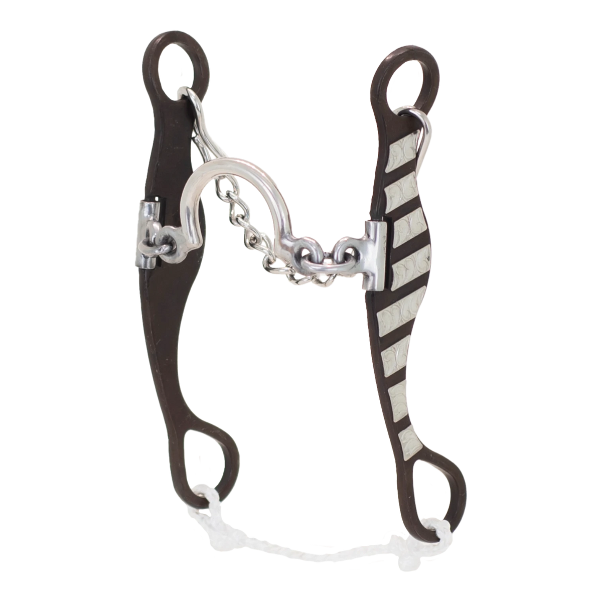 Lone Star Ropes Tyler Magnus series horse bit with antique finish, ported chain mouthpiece, and engraved shanks.