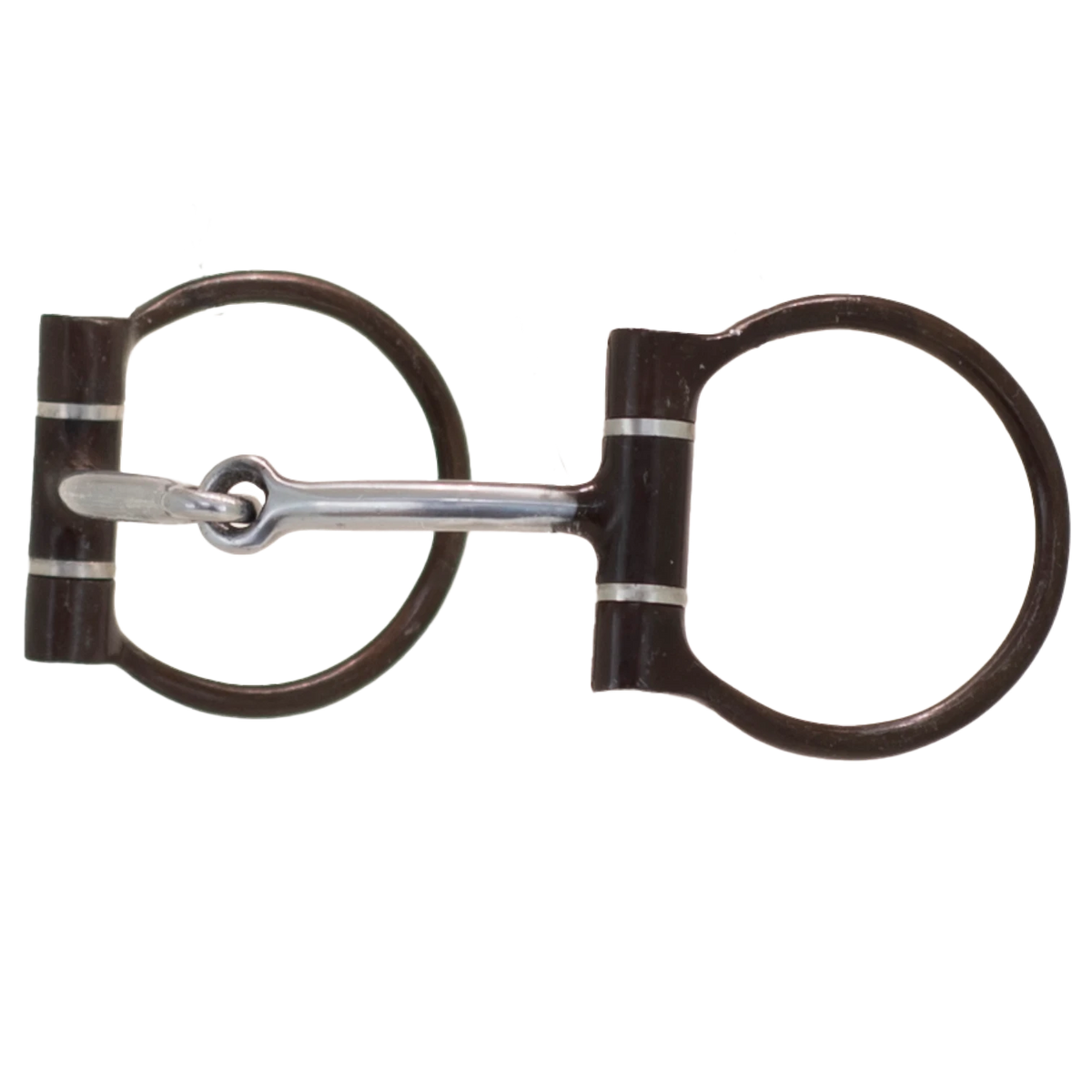 Lone Star Ropes Tyler Magnus snaffle dee bit with antique sweet iron mouthpiece, copper inlays, and 3-inch dee rings.