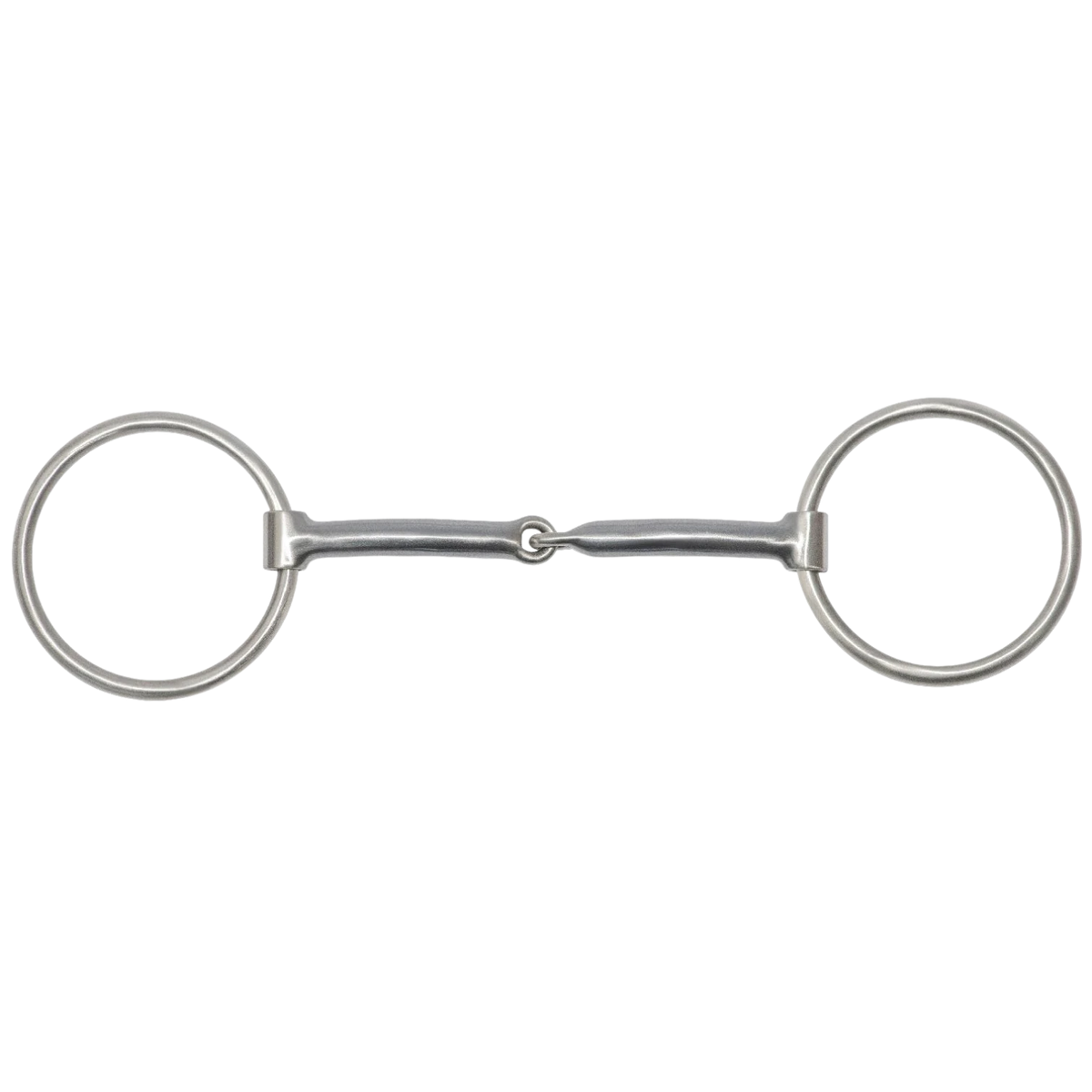 Lone Star Ropes Walt Woodard O-Ring Snaffle Bit with sweet iron mouthpiece and copper inlays in brushed stainless steel